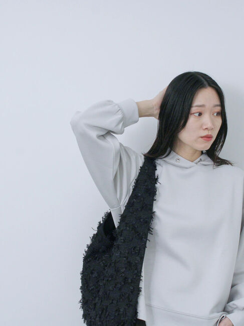 Samansa Mos2 blue「ダンボールパーカー」|Tシャツ・カットソー|