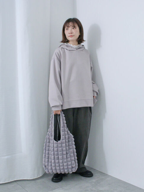 Samansa Mos2 blue「ダンボールパーカー」|Tシャツ・カットソー|