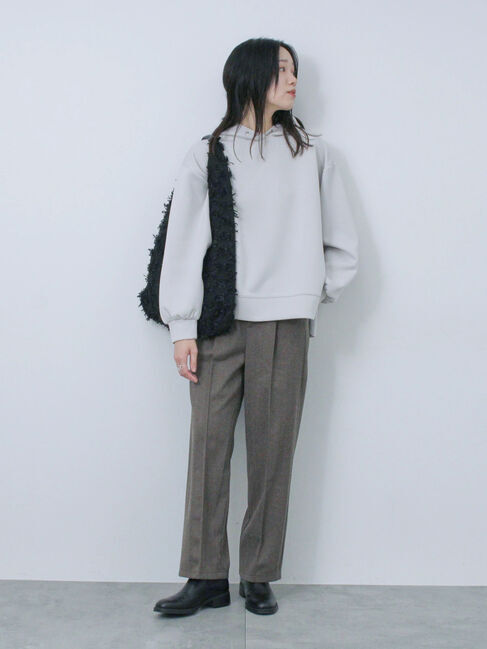 Samansa Mos2 blue「ダンボールパーカー」|Tシャツ・カットソー|