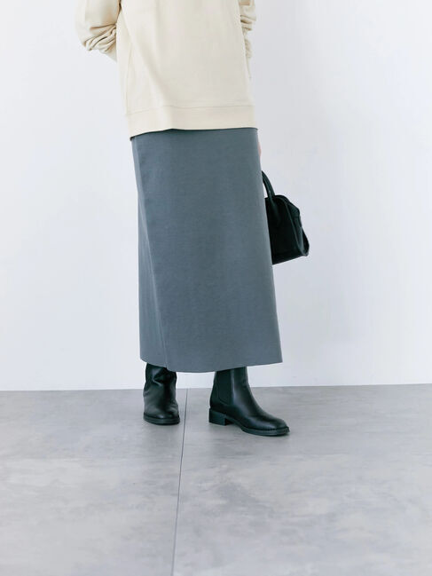 Samansa Mos2 blue「◎ニットタイトスカート」|スカート|