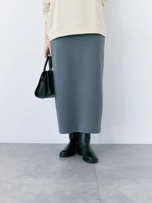 Samansa Mos2 blue「◎ニットタイトスカート」|スカート|