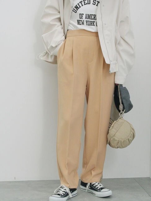 Samansa Mos2 blue「【イージーケア・吸水速乾】マルチスタイルテーパードパンツ」|その他|