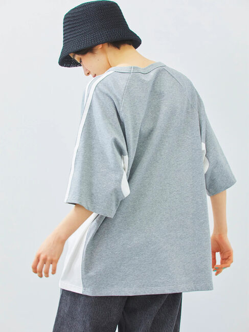 SM2「配色ラインロゴプリントオーバーTシャツ」|Tシャツ・カットソー|