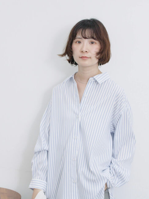 Samansa Mos2 blue「【接触冷感】マルチスタイルシャツ」|シャツ・ブラウス|