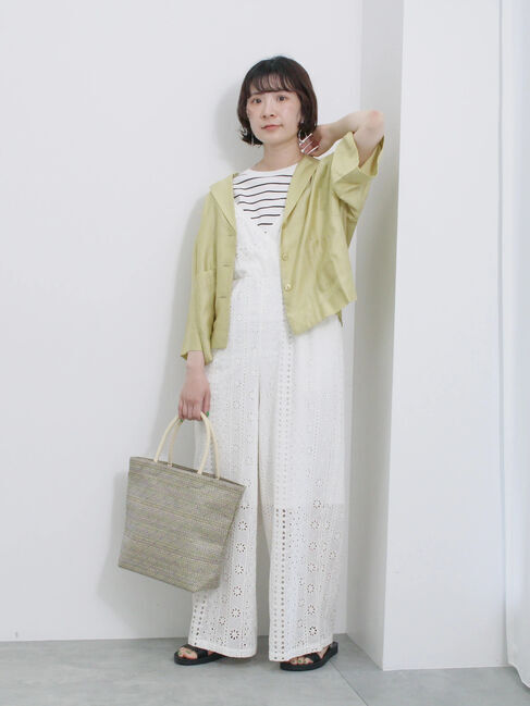 Samansa Mos2 blue「シアー開襟シャツ」|シャツ・ブラウス|