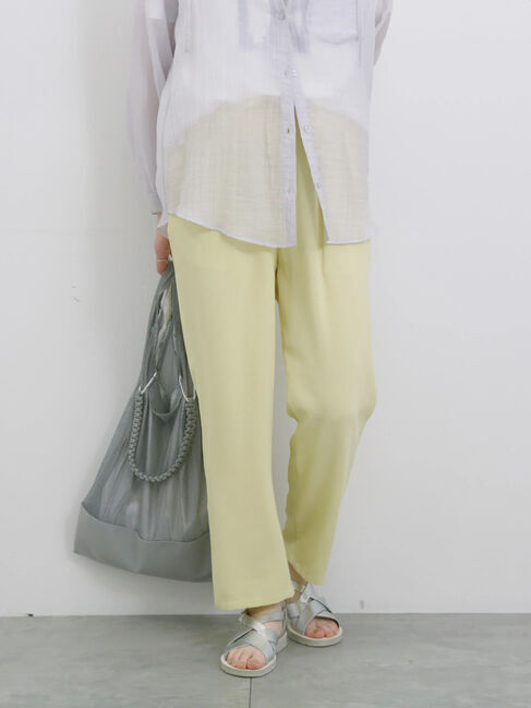 Samansa Mos2 blue「【接触冷感】マルチスタイルイージーパンツ」|その他|