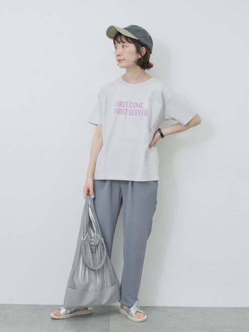 Samansa Mos2 blue「【接触冷感】マルチスタイルイージーパンツ」|その他|