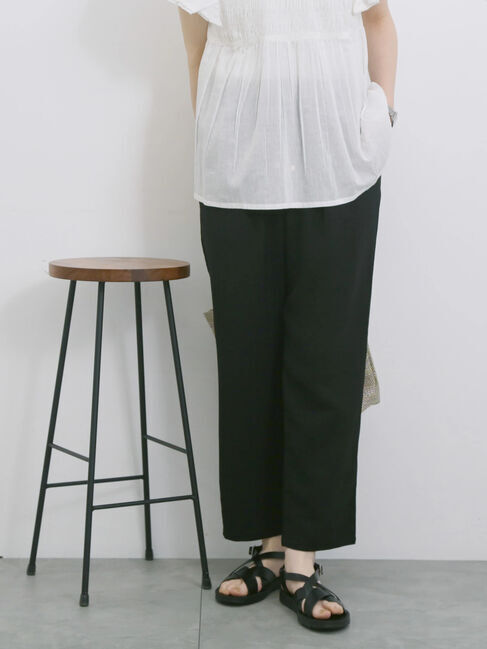 Samansa Mos2 blue「【接触冷感】マルチスタイルイージーパンツ」|その他|