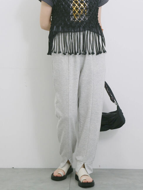 Samansa Mos2 blue「◎裏毛センタースリットパンツ」|その他|