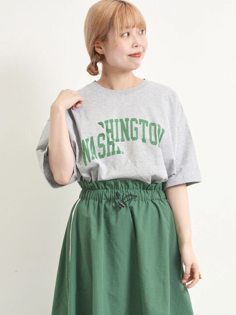 SM2「ブロッキングロゴプリントTシャツ」|Tシャツ・カットソー|グレー