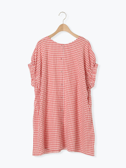 Samansa Mos2「袖口ギャザー前後2WAYチュニック」|シャツ・ブラウス|