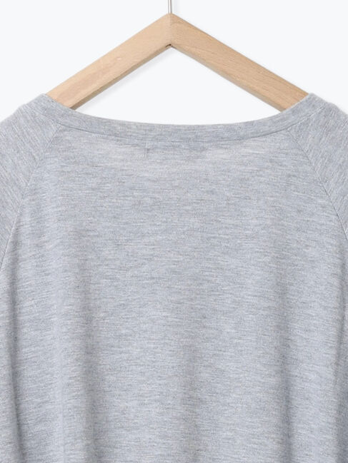 Samansa Mos2 blue「◎【接触冷感】ウエストリボンTシャツ」|Tシャツ・カットソー|