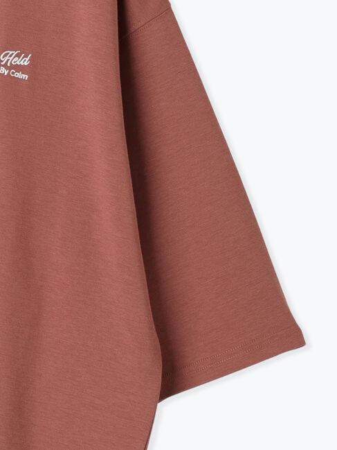 Samansa Mos2 blue「ポンチロゴ刺繍プルオーバー」|Tシャツ・カットソー|