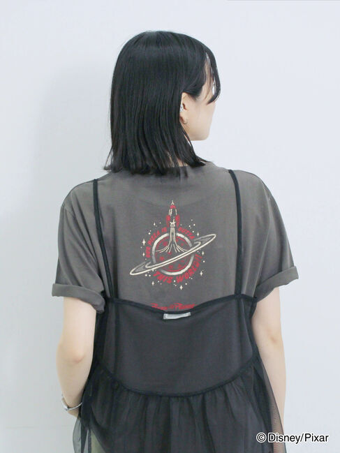 Samansa Mos2 blue「トイ・ストーリー/キャミセットTシャツ」|Tシャツ・カットソー|