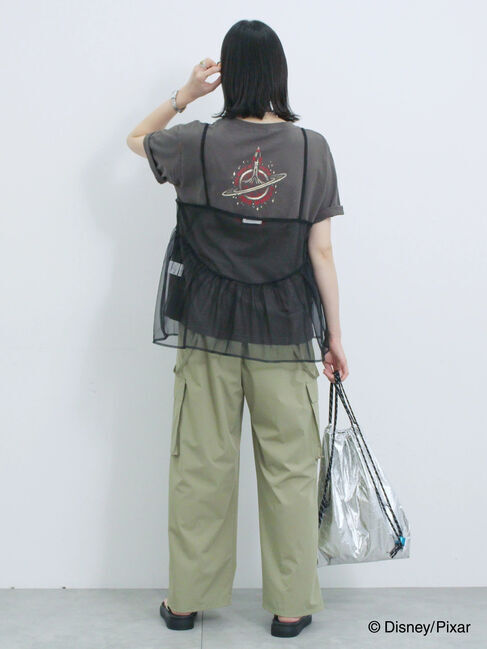 Samansa Mos2 blue「トイ・ストーリー/キャミセットTシャツ」|Tシャツ・カットソー|