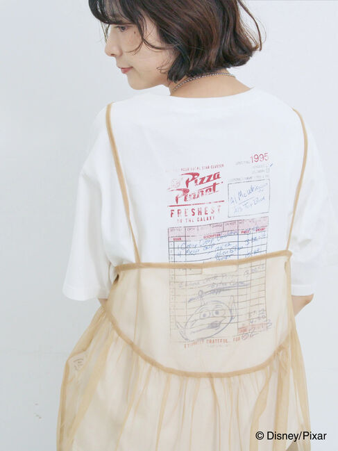 Samansa Mos2 blue「トイ・ストーリー/キャミセットTシャツ」|Tシャツ・カットソー|