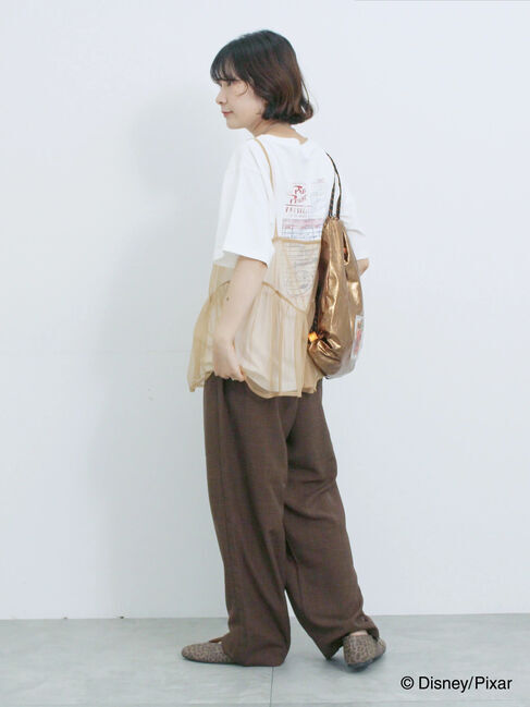 Samansa Mos2 blue「トイ・ストーリー/キャミセットTシャツ」|Tシャツ・カットソー|