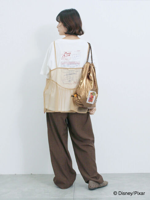 Samansa Mos2 blue「トイ・ストーリー/キャミセットTシャツ」|Tシャツ・カットソー|