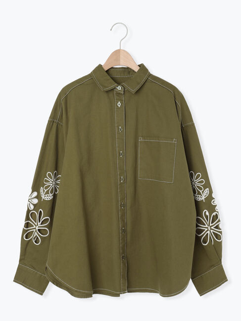 SM2「くり抜きフラワー刺繍シャツ」|シャツ・ブラウス|