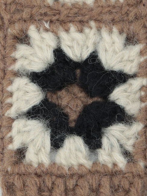 Samansa Mos2「モチーフ編みミトン」|手袋|