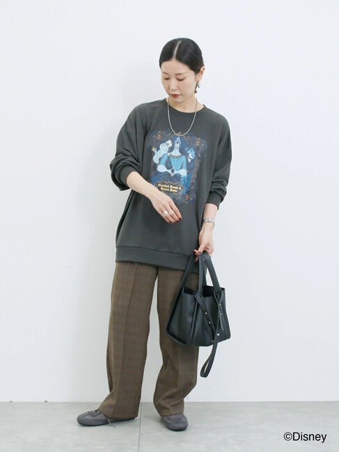 Samansa Mos2 blue「【Disney】ヴィランズ/裏毛スウェット」|Tシャツ・カットソー|