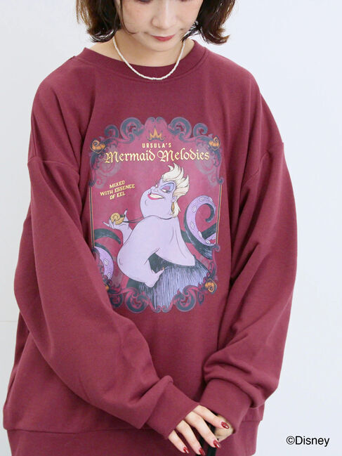 Samansa Mos2 blue「【Disney】ヴィランズ/裏毛スウェット」|Tシャツ・カットソー|