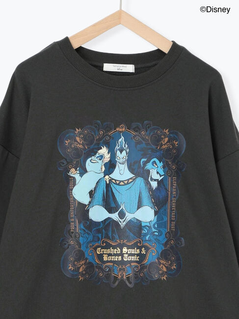Samansa Mos2 blue「【Disney】ヴィランズ/裏毛スウェット」|Tシャツ・カットソー|
