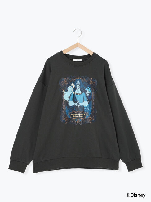 Samansa Mos2 blue「【Disney】ヴィランズ/裏毛スウェット」|Tシャツ・カットソー|