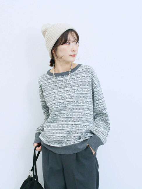 Samansa Mos2 blue「リブニット帽」|その他|