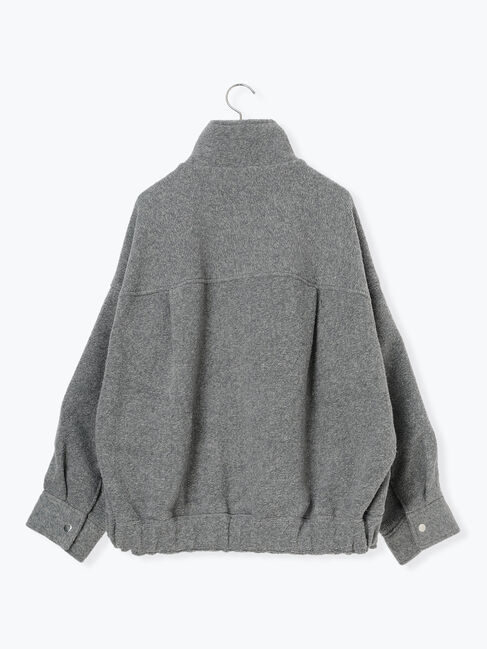 Samansa Mos2 blue「スライバーBIGブルゾン」|その他|