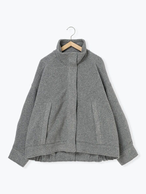 Samansa Mos2 blue「スライバーBIGブルゾン」|その他|