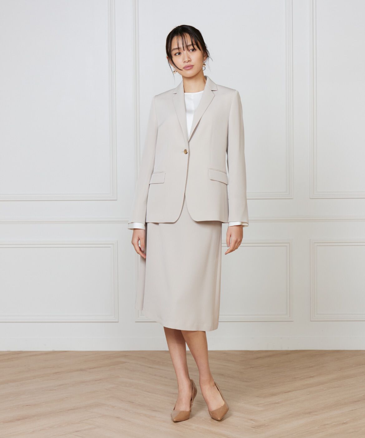 INED「《大きいサイズ》テーラードジャケット」|テーラードジャケット|