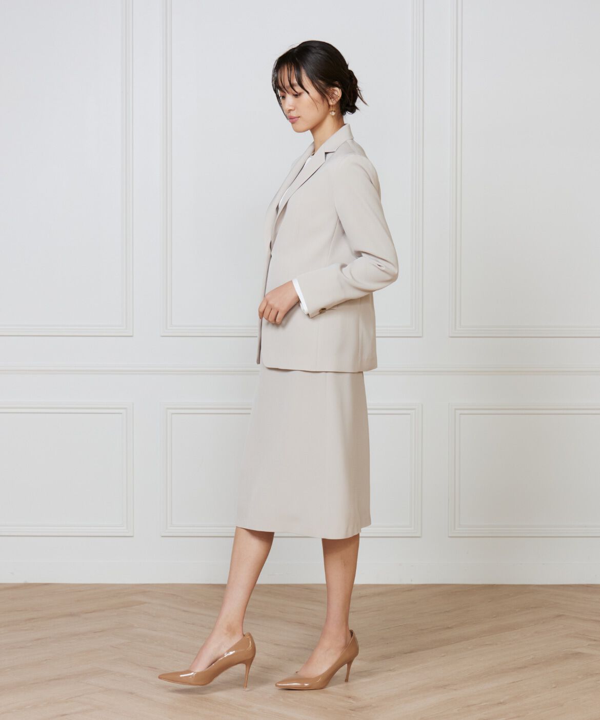 INED「《大きいサイズ》テーラードジャケット」|テーラードジャケット|