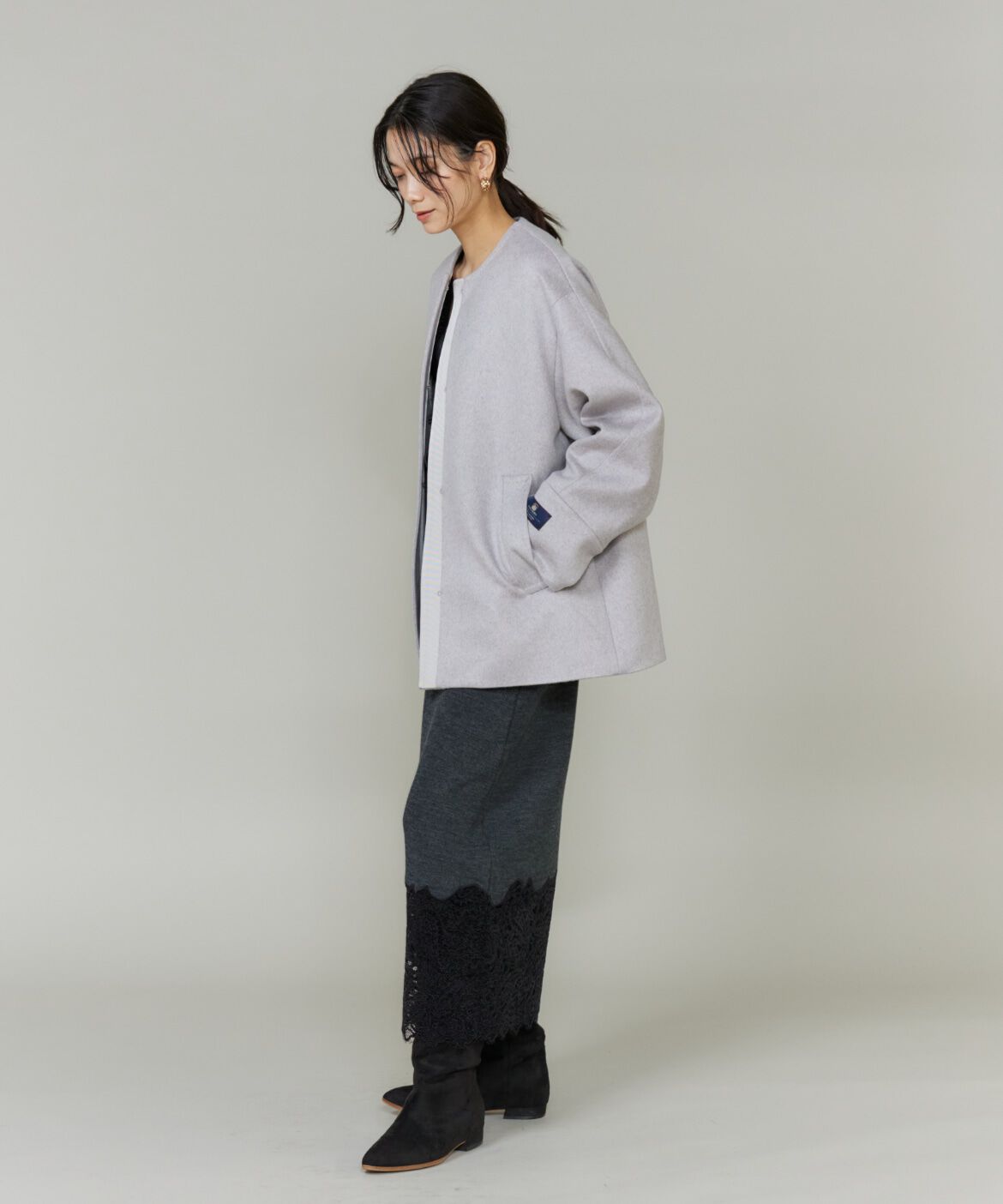 INED「レースニットスカート」|スカート|