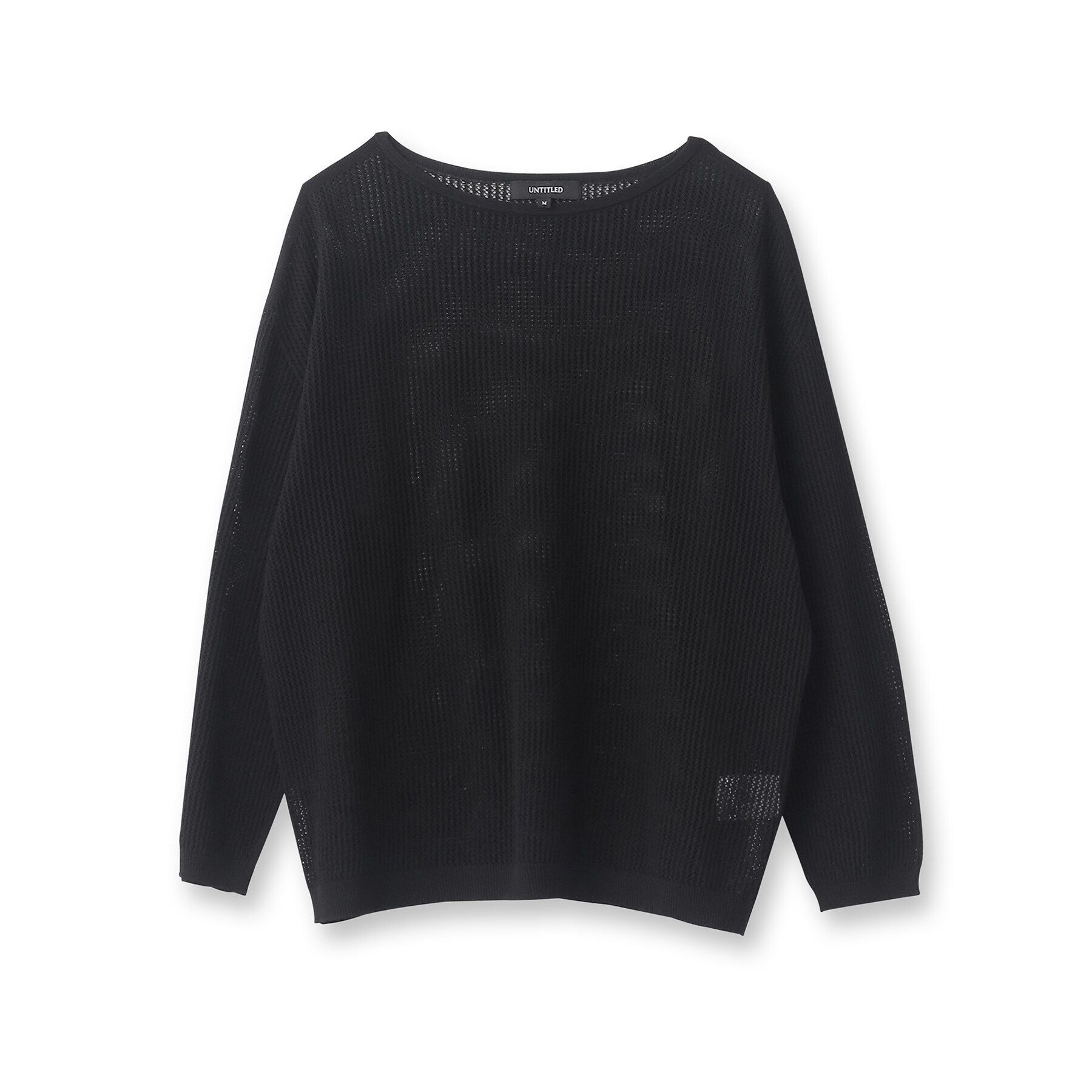 UNTITLED「【ストレッチ/程よい肌見せ】ハイゲージメッシュニット」|ニット・セーター|