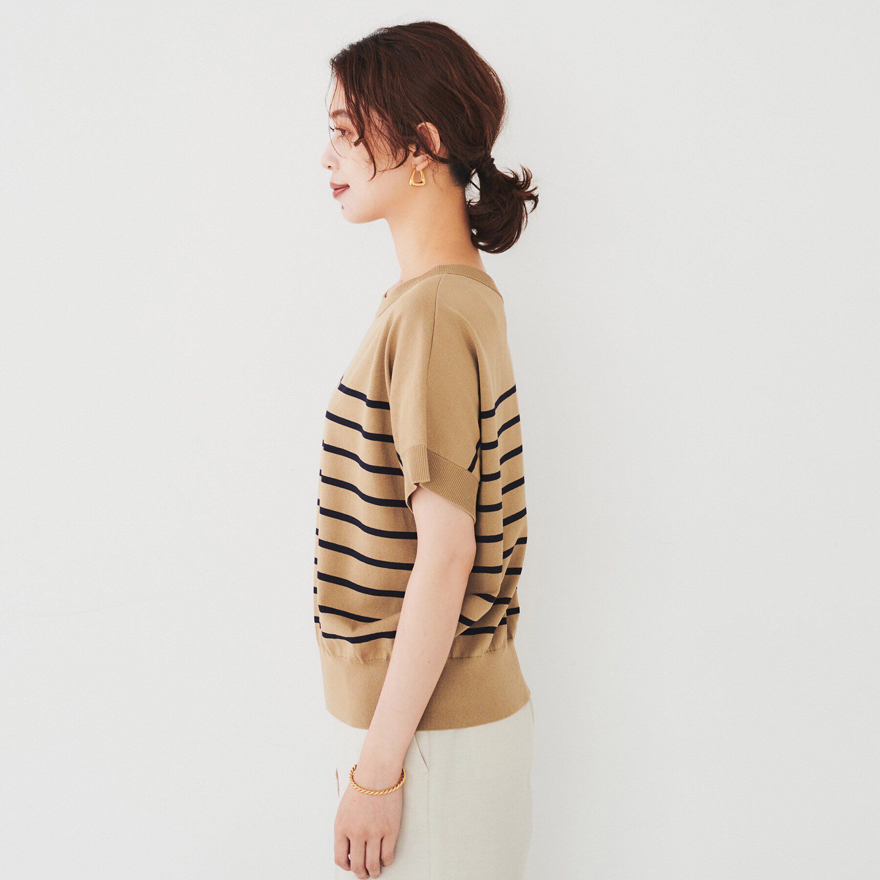 UNTITLED「【2WAY/薄手/清涼感】コットンエステル サマーニット」|ニット・セーター|