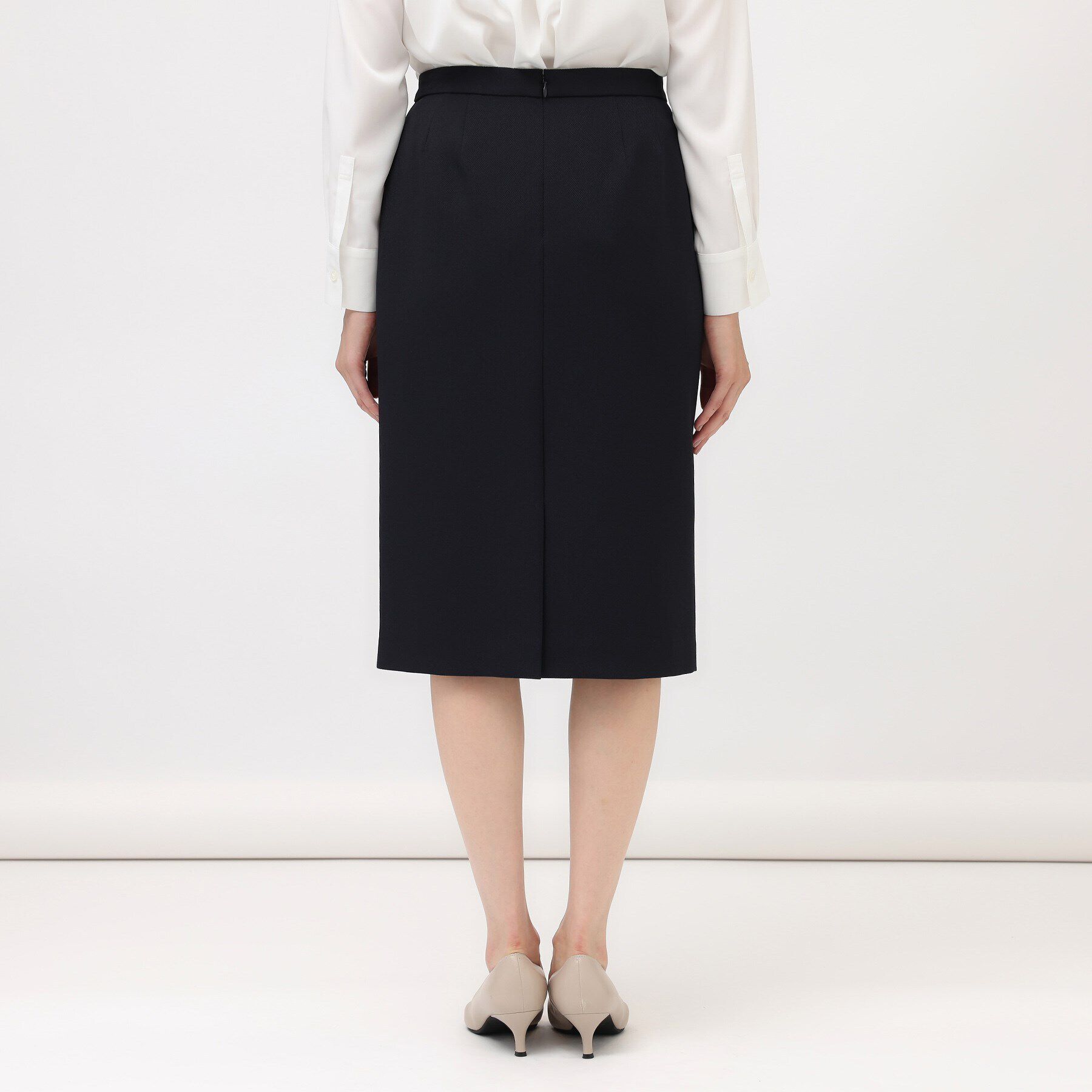UNTITLED「【通勤スーツ/入卒/セレモニー】ウーステッドカルゼ タイトスカート」|スカート|