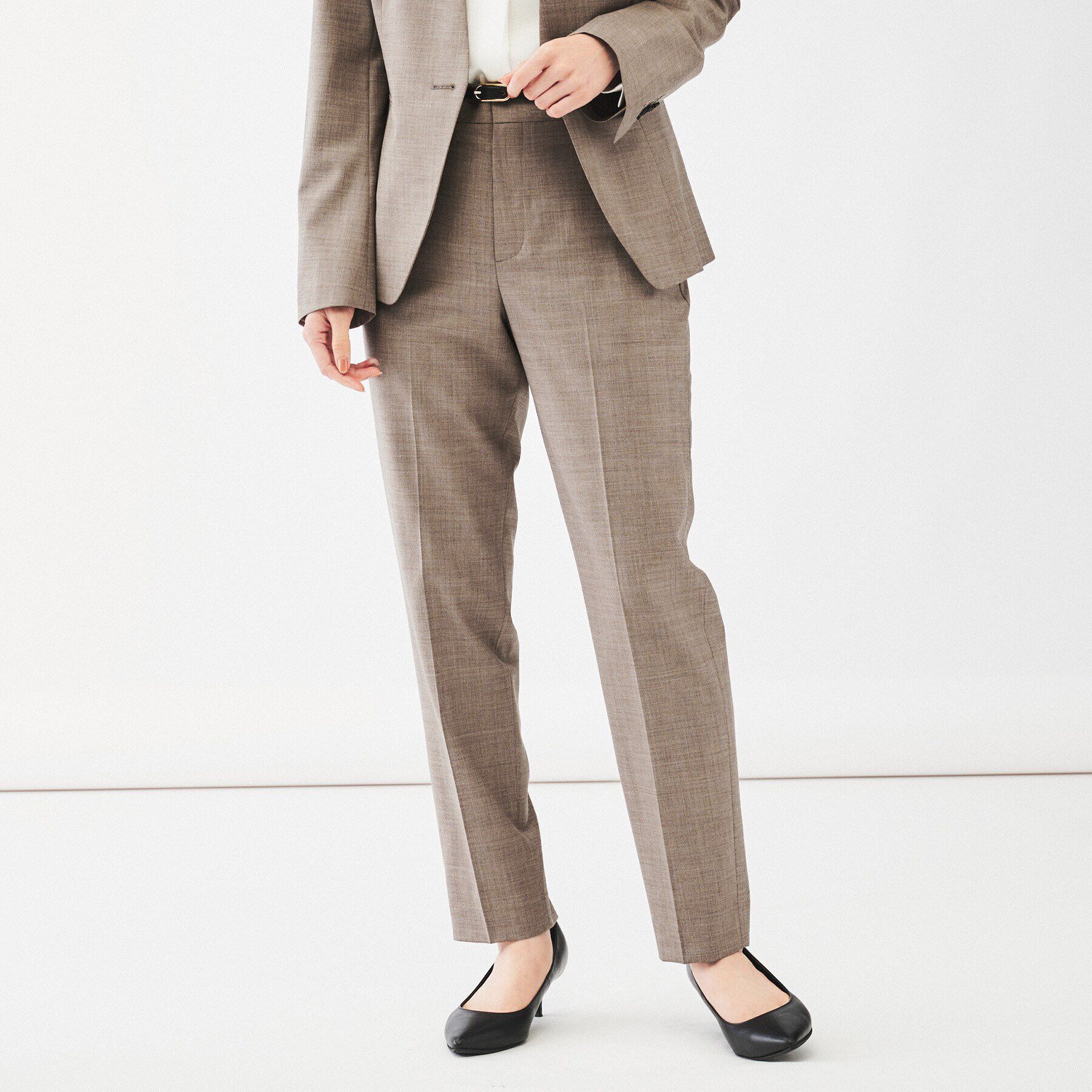 UNTITLED「【通勤スーツ/日本製】ウーステッド テーパードパンツ」|その他|