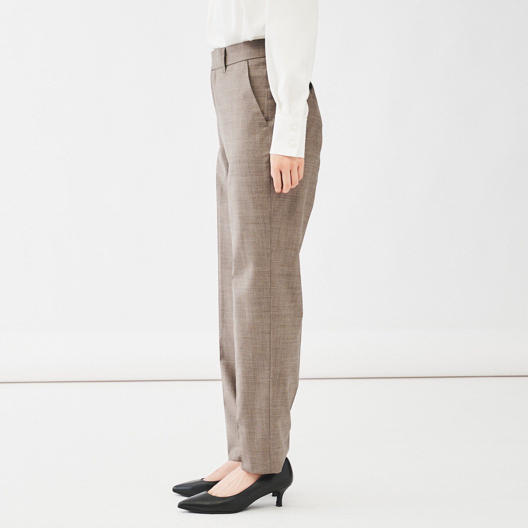 UNTITLED「【通勤スーツ/日本製】ウーステッド テーパードパンツ」|その他|