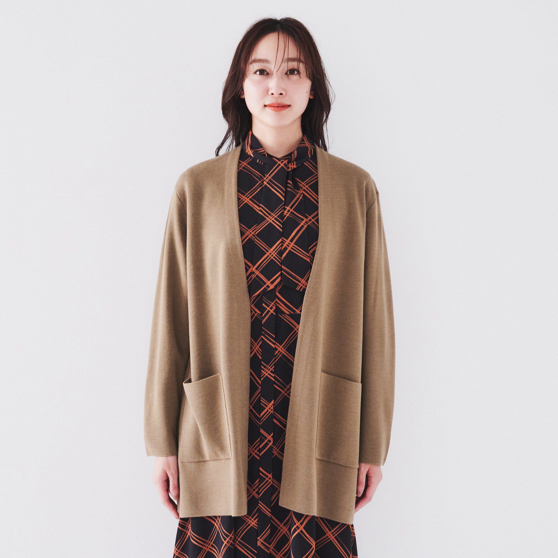 UNTITLED「【きれいめ/洗える】ミラノリブ ロングニットカーディガン」|カーディガン|