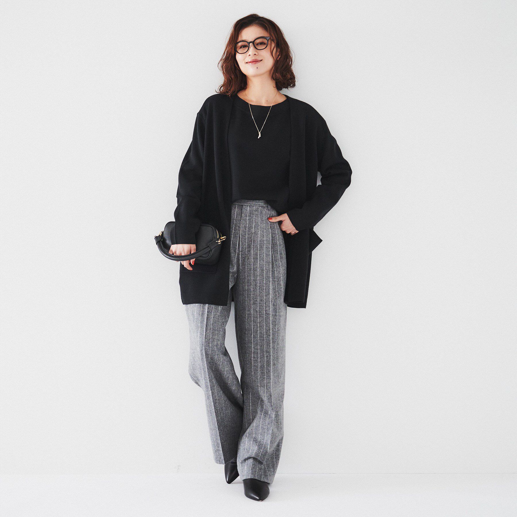 UNTITLED「【きれいめ/洗える】ミラノリブ ロングニットカーディガン」|カーディガン|