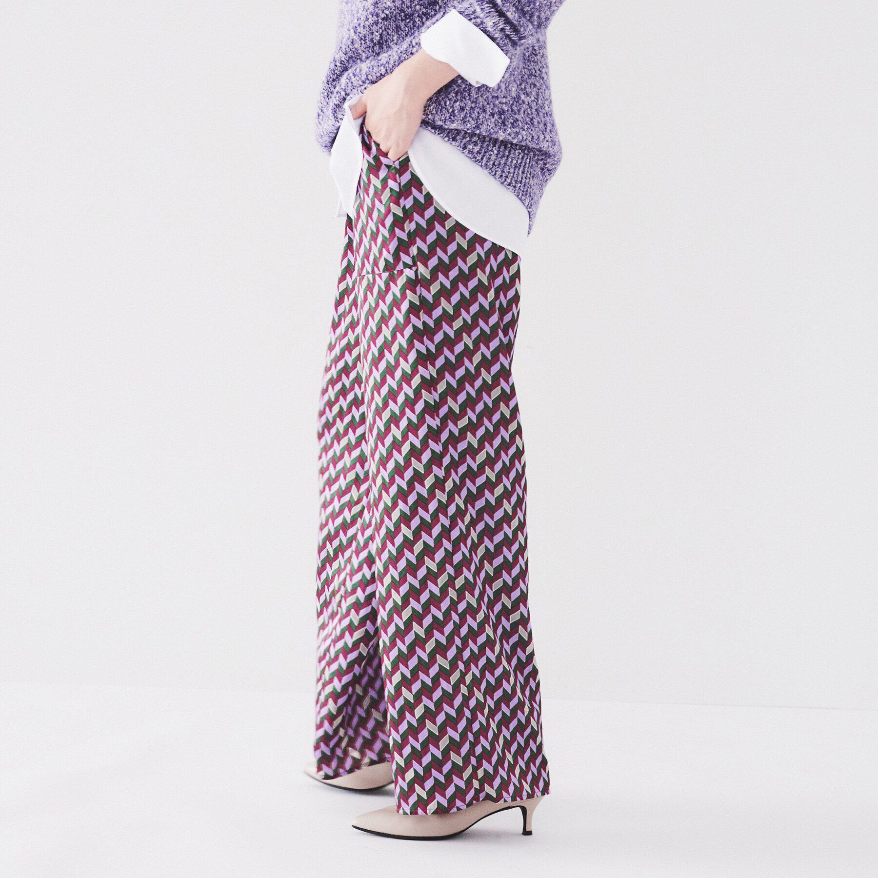 UNTITLED「ジオメトリック柄イージーパンツ」|その他|