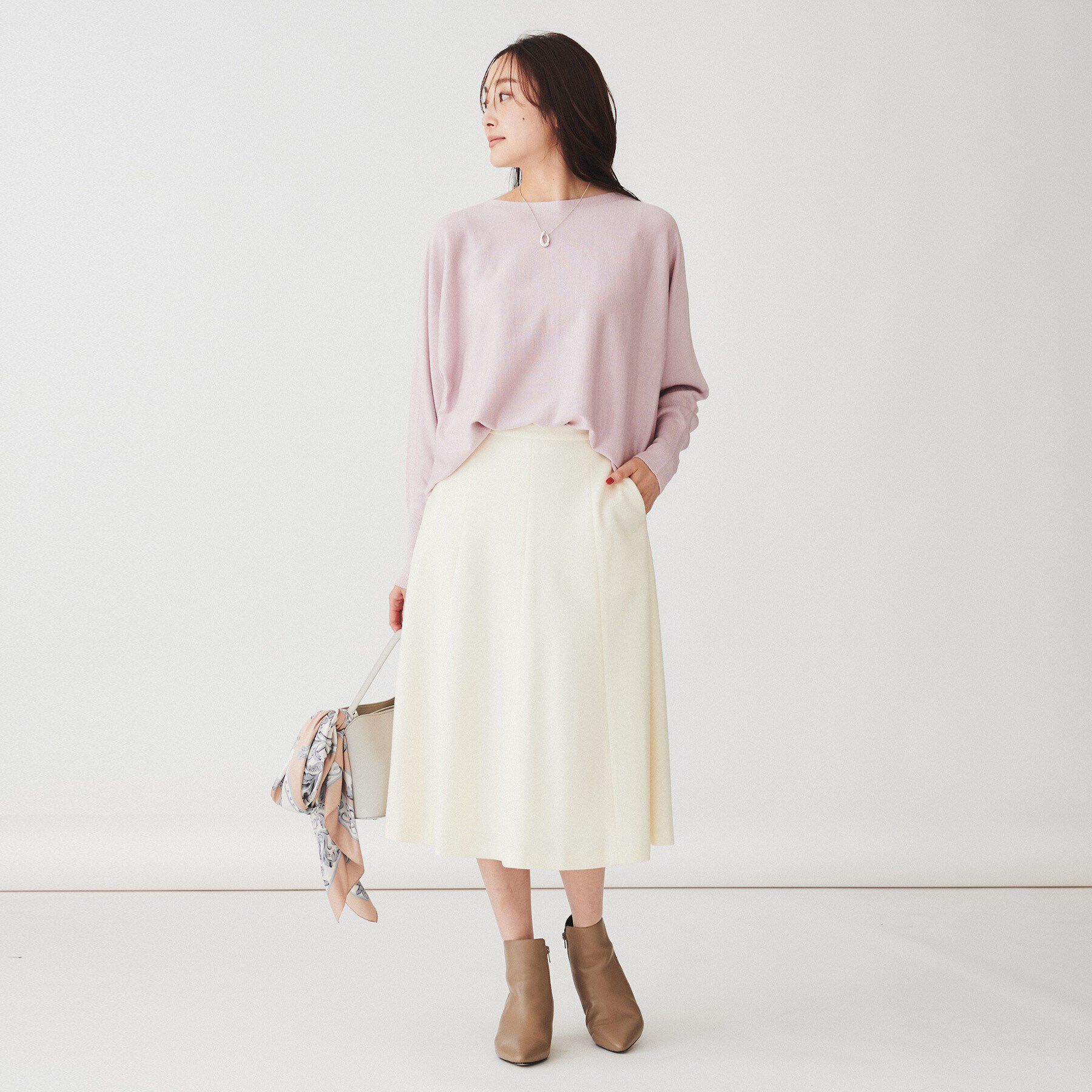 UNTITLED「【後ろウエストゴム】ミルドジャージ マーメイドスカート」|スカート|