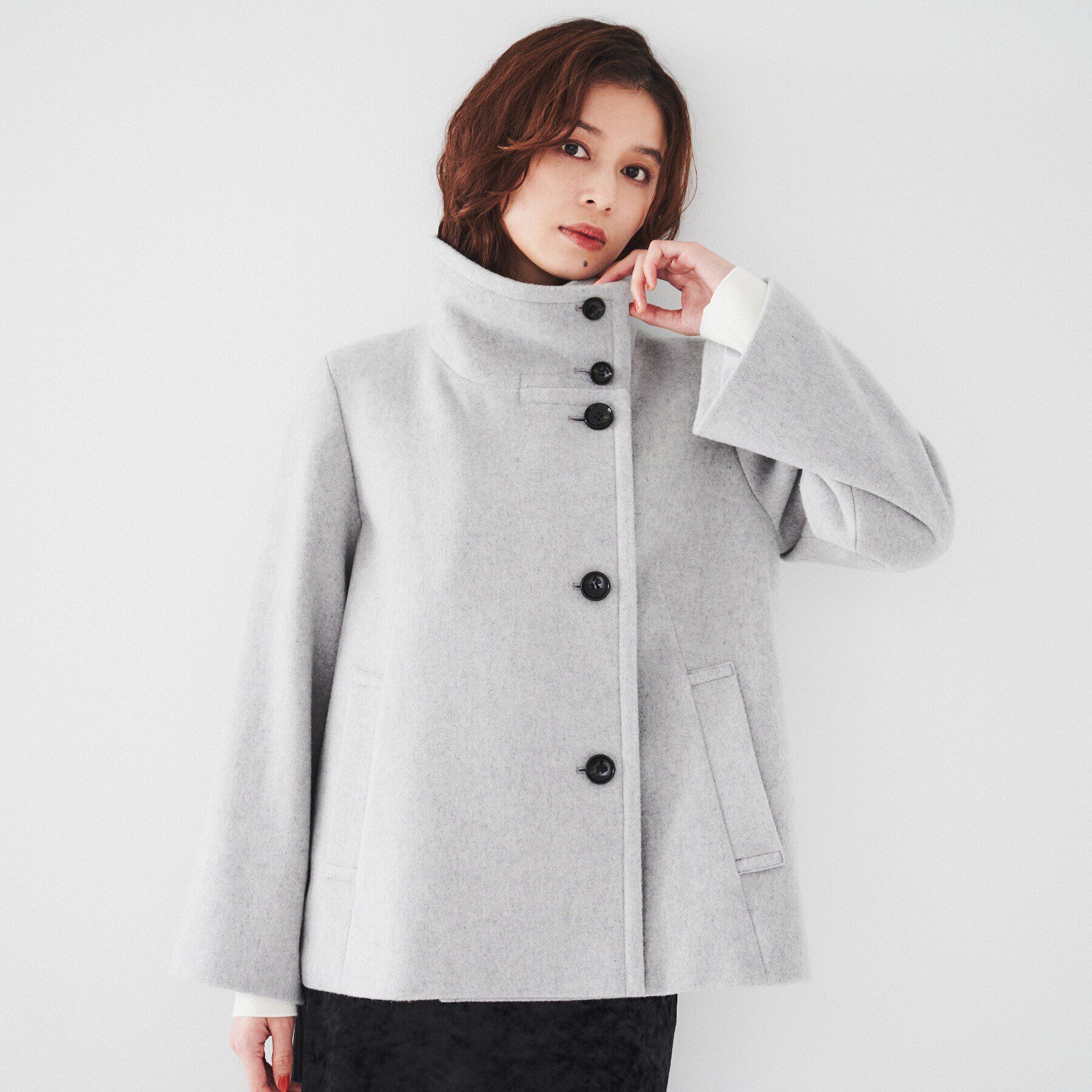 UNTITLED「【日本製】2WAYウールショートコート」|その他|