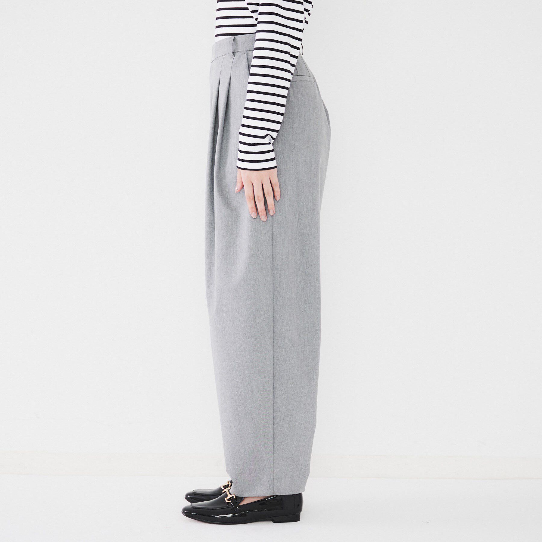 UNTITLED「【腰周りゆったり/日本製/洗える】2WAYストレッチカーブパンツ」|その他|