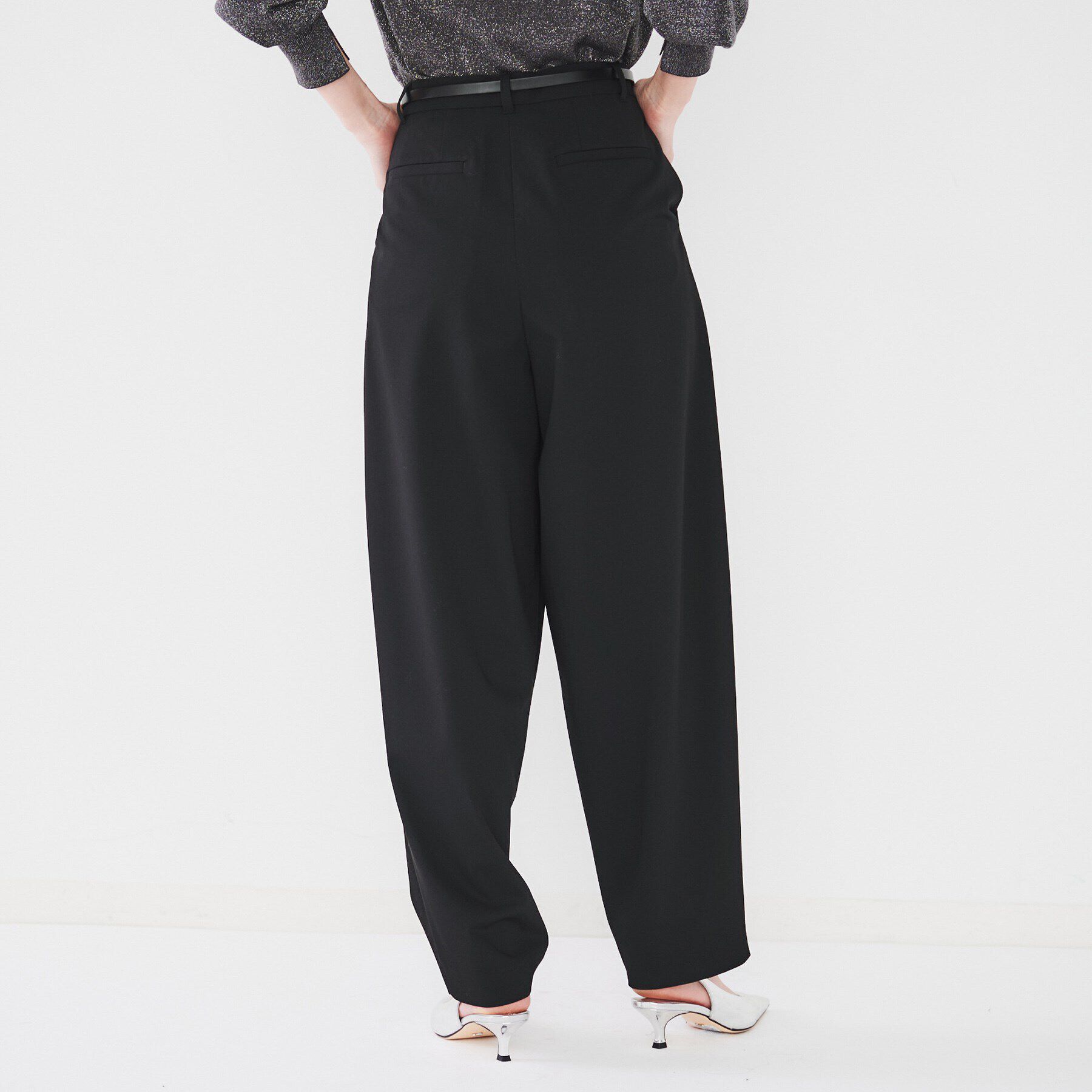 UNTITLED「【腰周りゆったり/日本製/洗える】2WAYストレッチカーブパンツ」|その他|