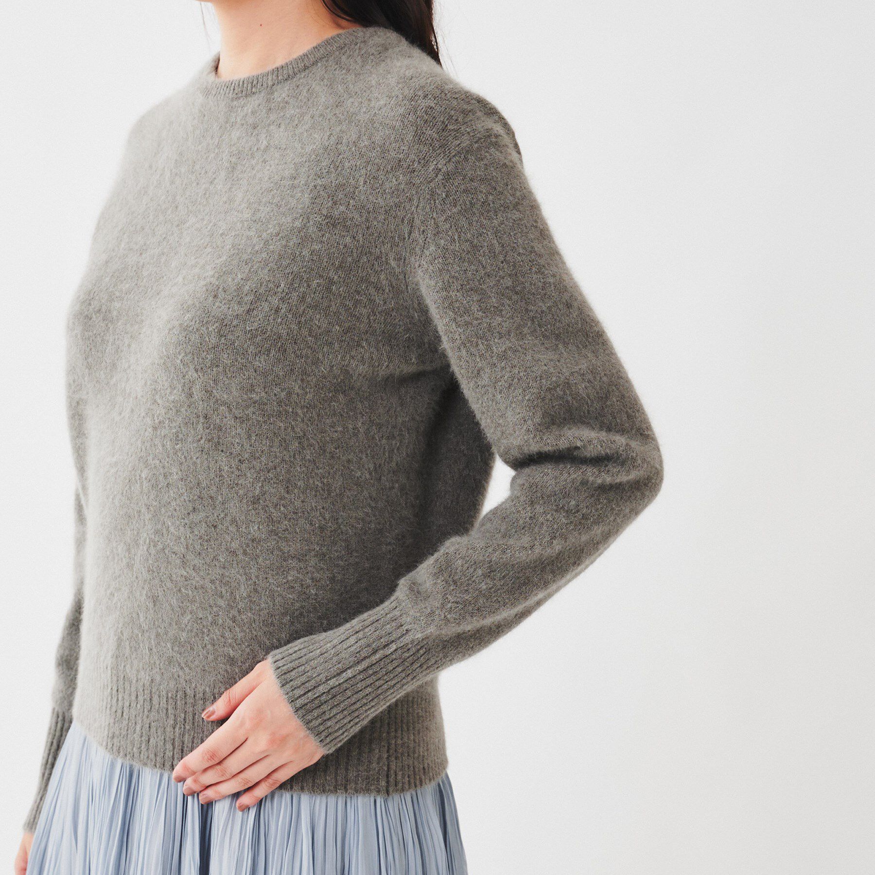 UNTITLED「ウールフォックス クルーネックプルオーバーニット」|ニット・セーター|