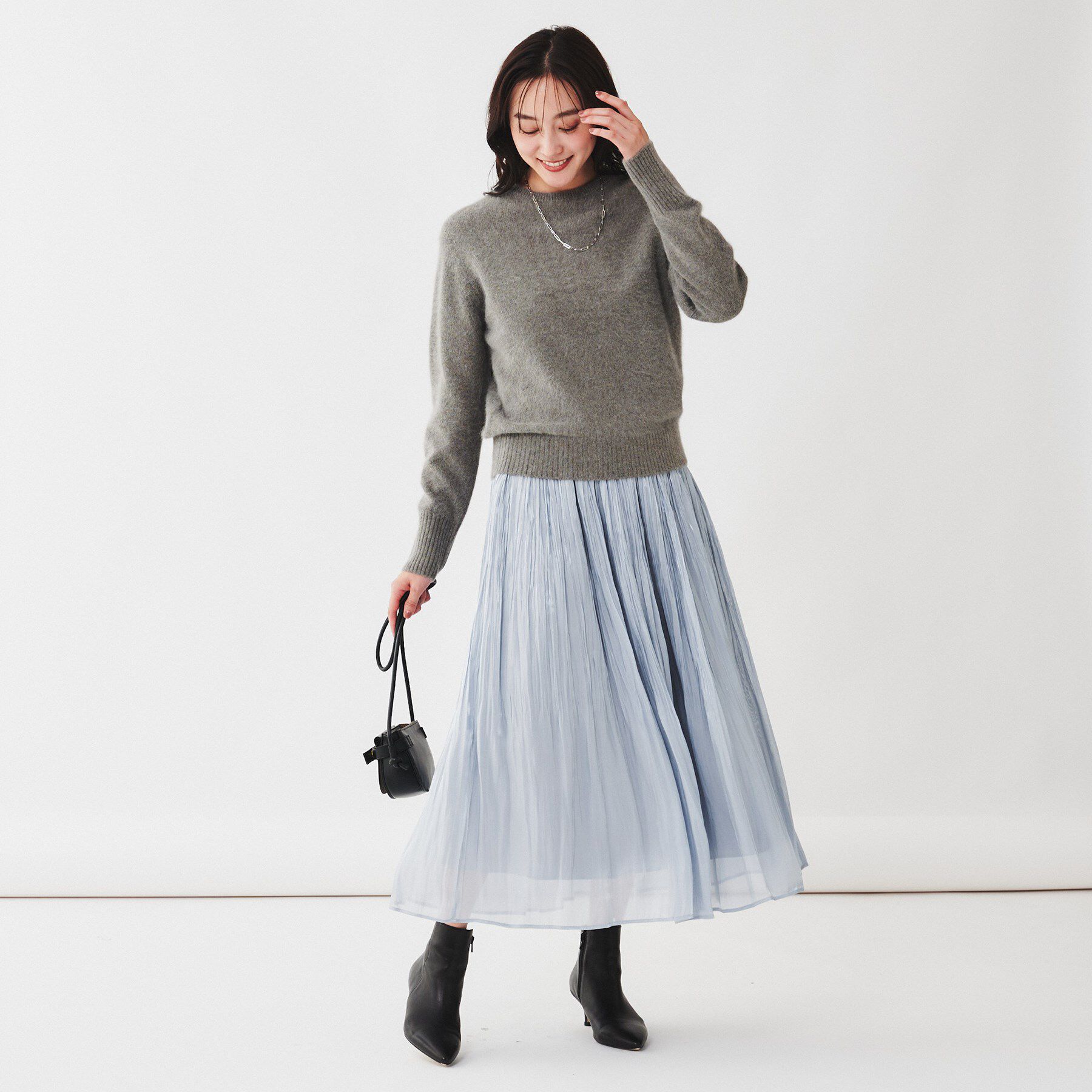 UNTITLED「ウールフォックス クルーネックプルオーバーニット」|ニット・セーター|