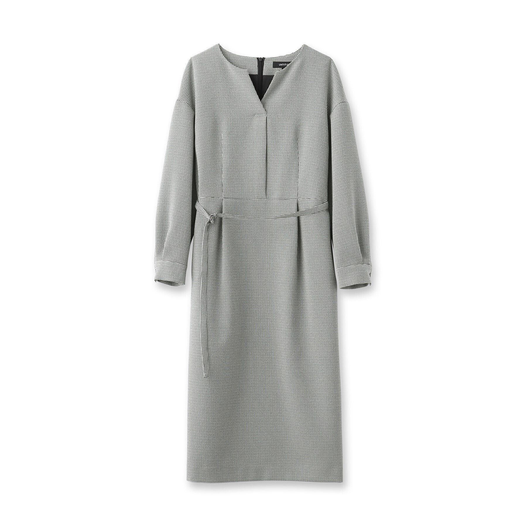 UNTITLED「【きれいめ/日本製】キーネックナローワンピース」|ワンピース|