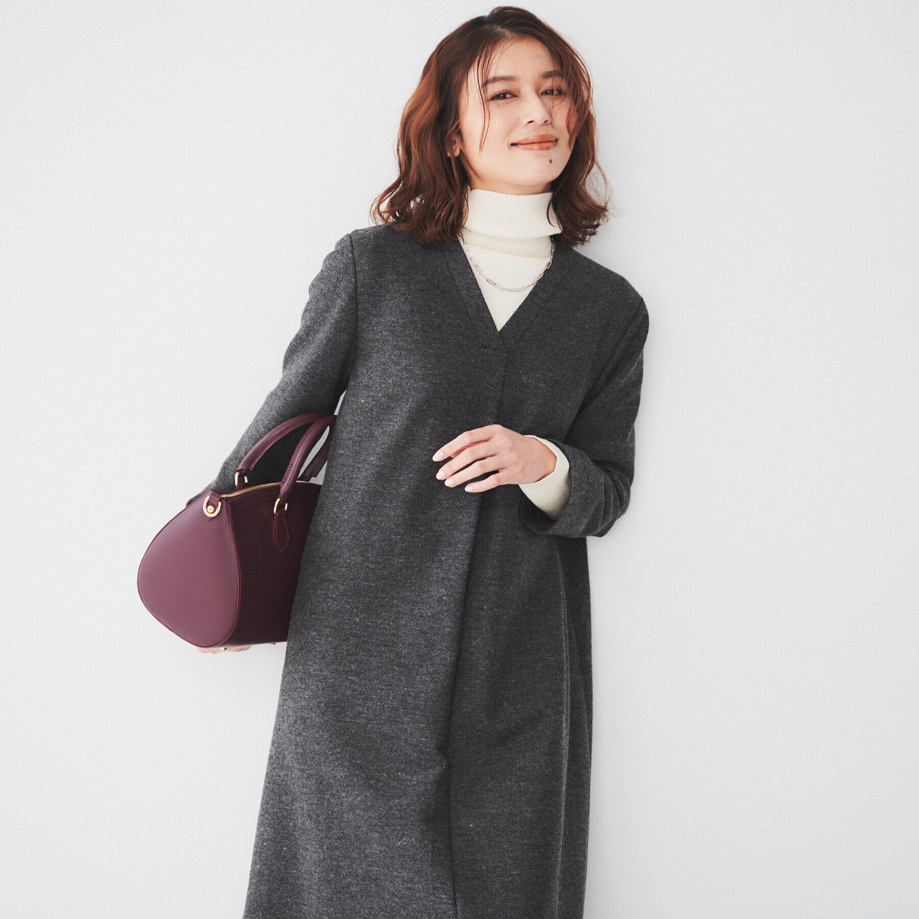 UNTITLED「【ポケット付/きれいめ】ネップツイード Aラインワンピース」|ワンピース|